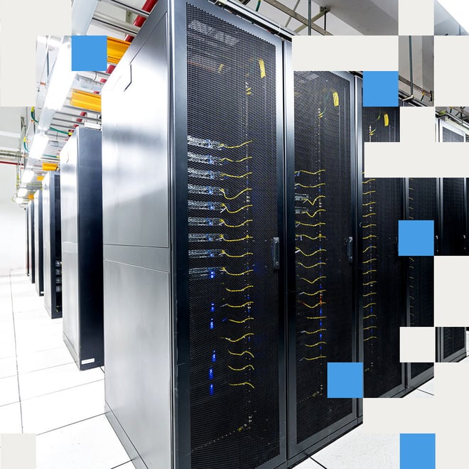Photo of Centersquare data center rows of colocation cages