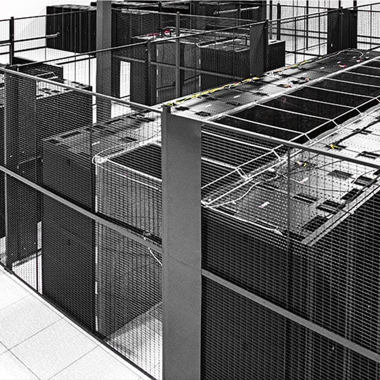 Photo of Centersquare secure data center cages