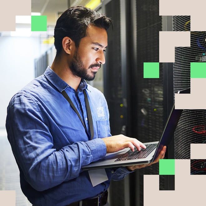 Photo of Centersquare on-site Remote Hands team member